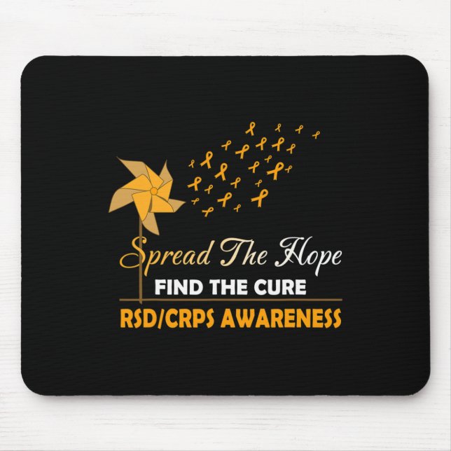 MOUSEPAD ESPALHE A ESPERANÇA DA CONSCIÊNCIA RSD CRPS (Frente)