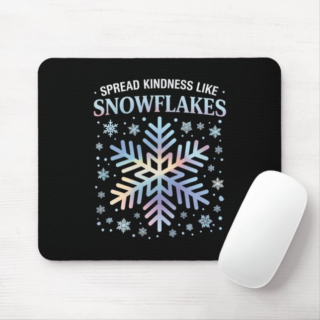 Mousepad Espalhe Bondade Como Flocos de Neve Natal Professo (Com mouse)