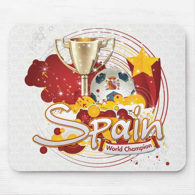 Mousepad Espanha 2010 campeonatos do mundo (Frente)