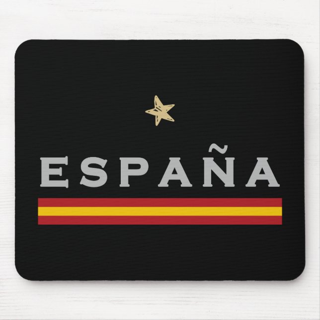 Mousepad Espanha Camisa De Futebol Ventilador Espanhol (Frente)