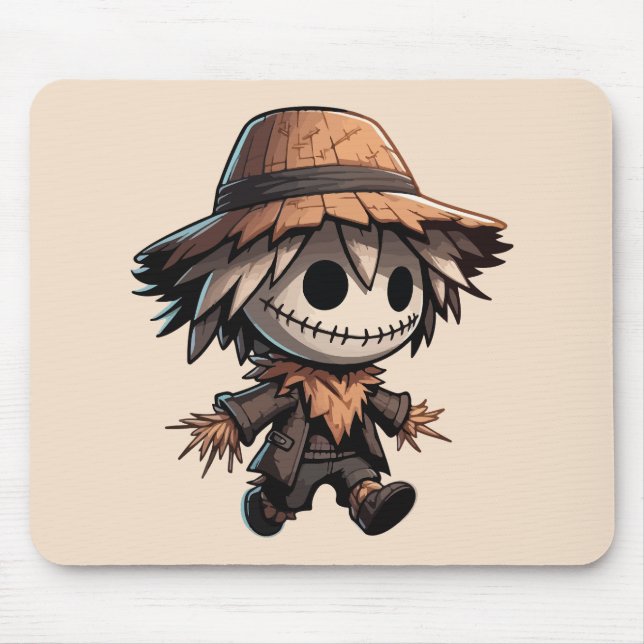 Mousepad Espantalho de Halloween Fofo (Frente)