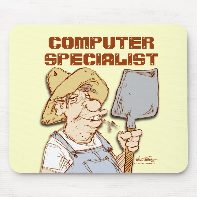 Mousepad Especialista de computador (Frente)