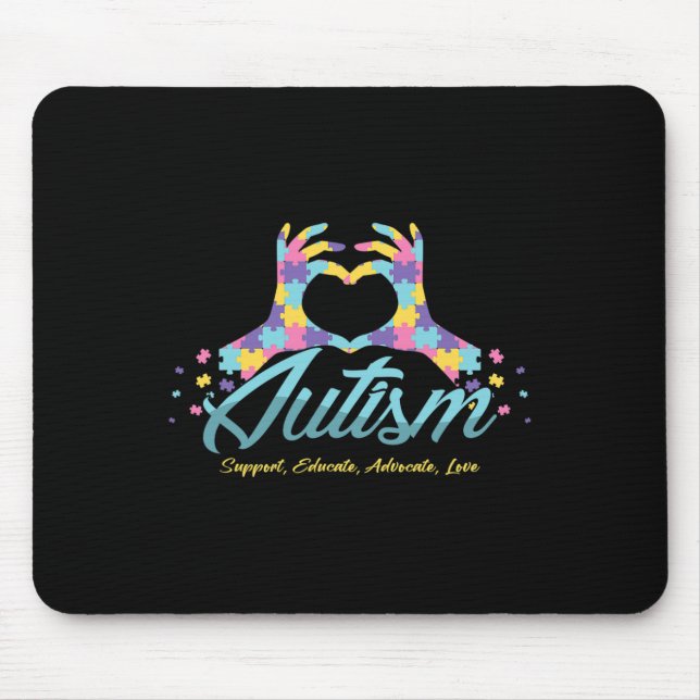 Mousepad Especificação de Friso Autismo-Conscientista de Qu (Frente)