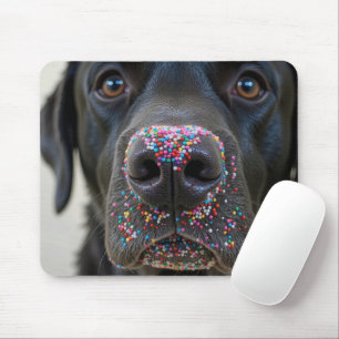 Mousepad Espelhos num Nariz preto Labrador