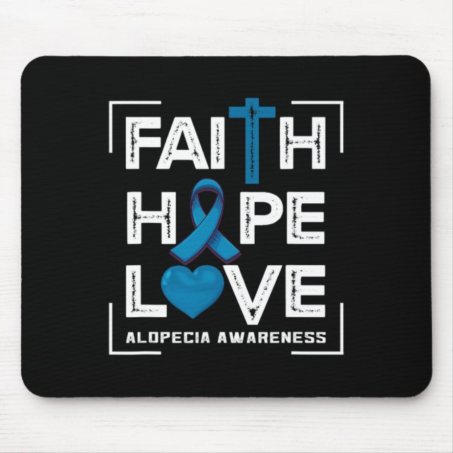 Mousepad Esperança Alopecia Sensibilização 1 (Frente)