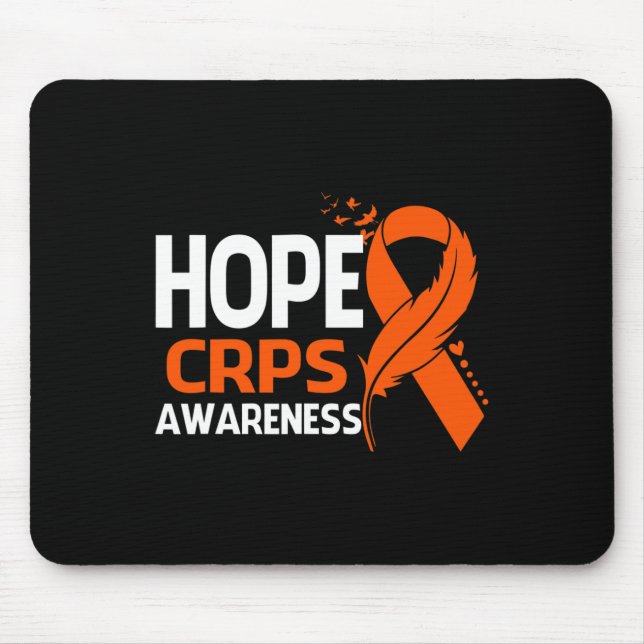 Mousepad Esperança de conhecimento CRPS Mês de consciência  (Frente)