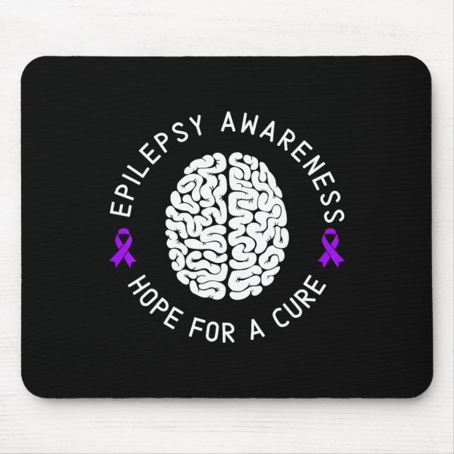 Mousepad Esperança De Sensibilização Para Uma Epilepsia Cur (Frente)