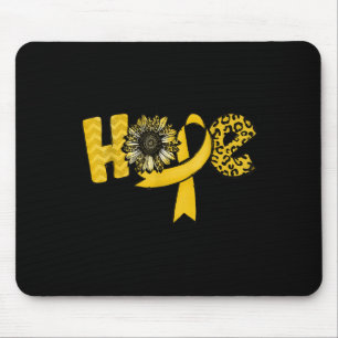 Mousepad Esperança Dourada de Fita Leopardo Sunflower Cance