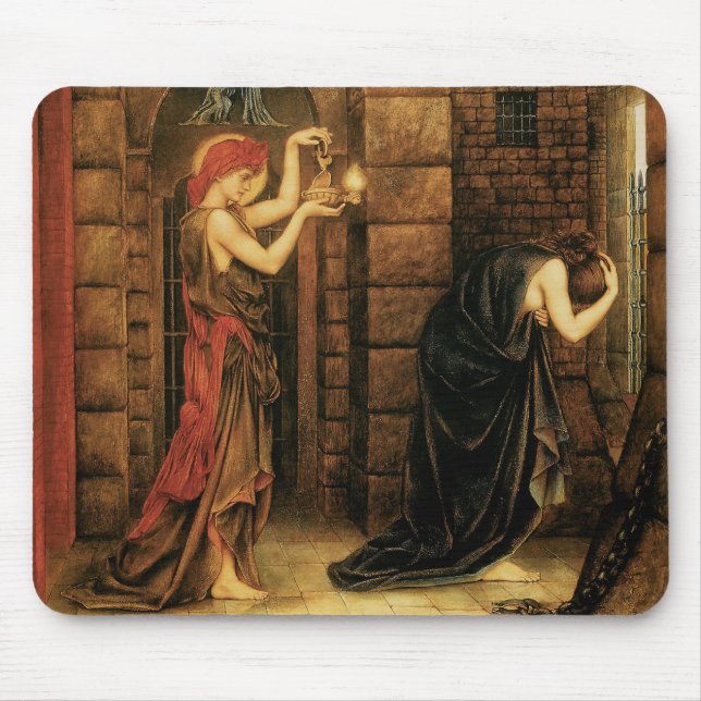 Mousepad Esperança numa prisão de desespero por Evelyn De M (Frente)
