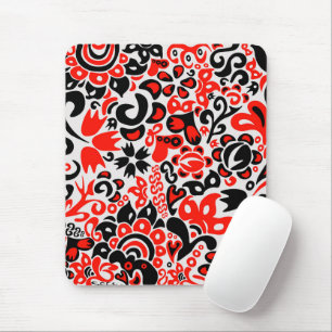 Mousepad Espetáculo floral de arte popular ucraniana