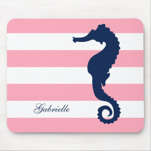 Mousepad Espingardas brancas azuis cor-de-rosa