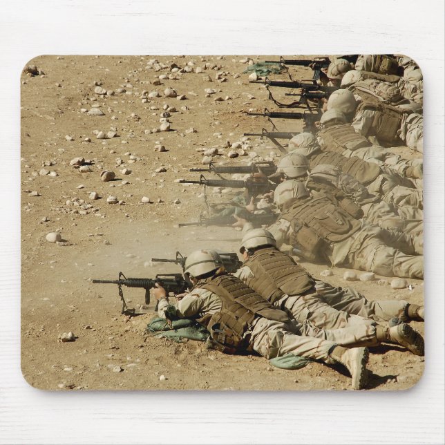 Mousepad Espingardas M-4 e M-16A2 do Marinho norte-american (Frente)