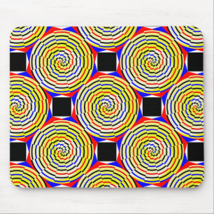 Mousepad Espirais amarelos de Kenneth Yoncich