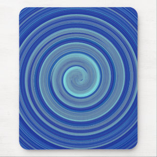 Mousepad Espiral azul e turquesa