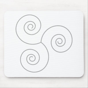 Mousepad Espiral cinzenta da vida