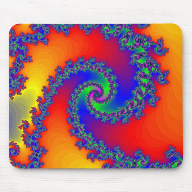 Mousepad Espiral colorida do Fractal: (Frente)