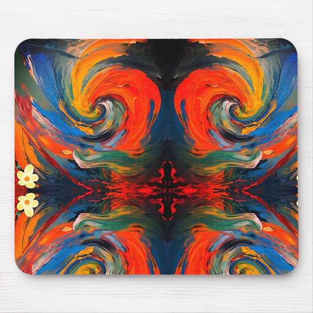 Mousepad Espiral de Intermitência de Cores (Frente)