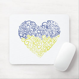 Mousepad Espiral espirra mehandi coração cores da bandeira