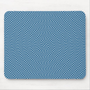 Mousepad Espiral psicodélica em azul