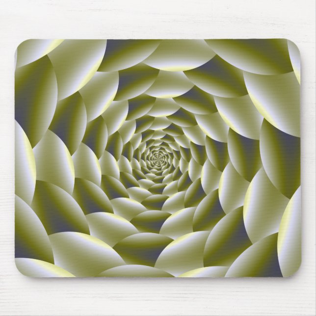 Mousepad Espiral Verde e Branco (Frente)
