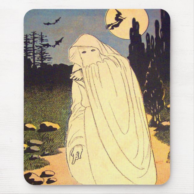 Mousepad Espírito da Lua do Morcego da Bruxa Fantasma (Frente)