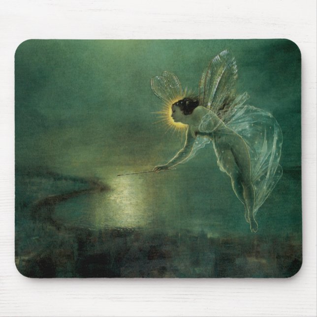 Mousepad Espírito da Noite por Grimshaw, Fada Vitoriana (Frente)