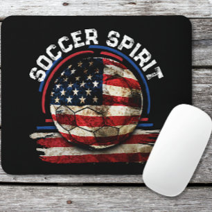 Mousepad Espírito de Futebol EUA, jogador de futebol americ