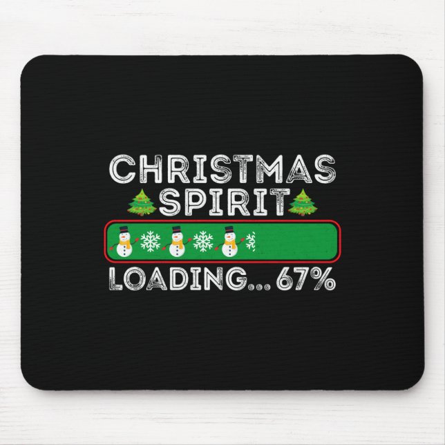 Mousepad Espírito de Natal Carregando 67 Seis Sete Meme Eng (Frente)
