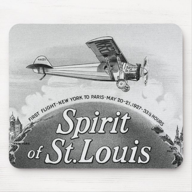 Mousepad Espírito de St Louis - envoltório do charuto do (Frente)