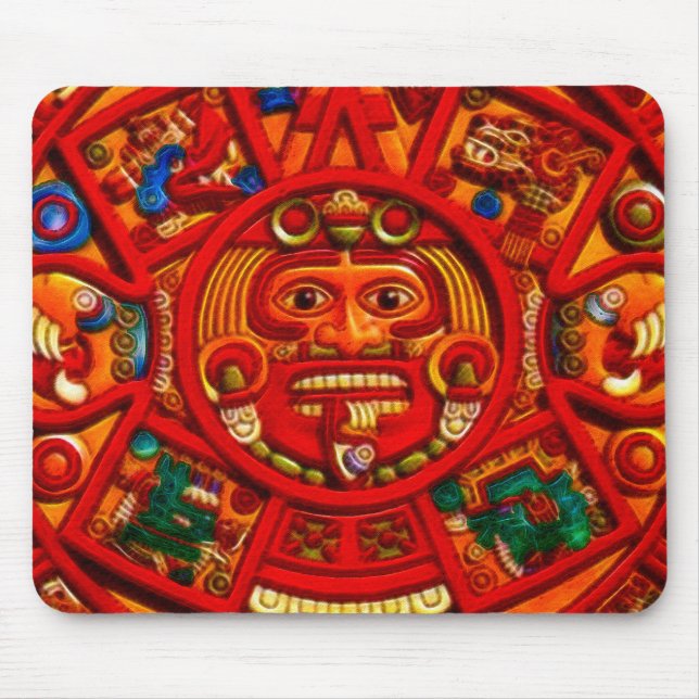 Mousepad Espírito do México e Peru, Design Maias Incas (Frente)