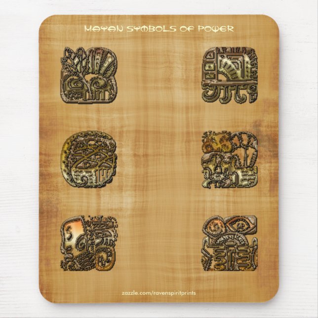 Mousepad Espírito do México e Peru, Design Maias Incas (Frente)