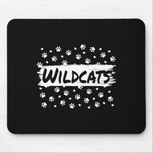 Mousepad Espírito Escolar De Mascote Para Os Gatos Selvagen