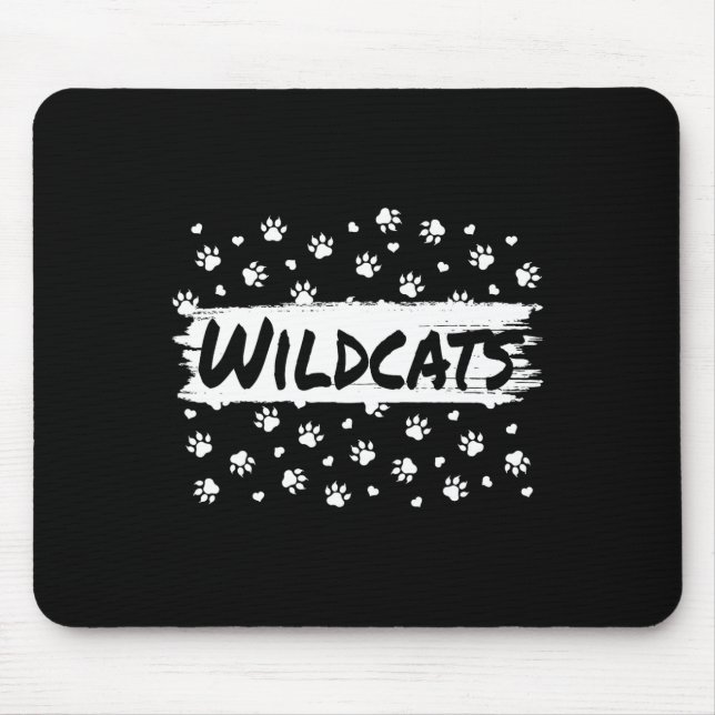 Mousepad Espírito Escolar De Mascote Para Os Gatos Selvagen (Frente)