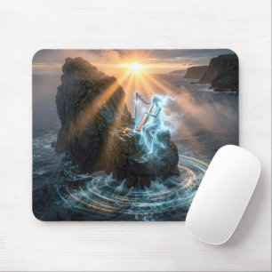 Mousepad Espírito Fantasmagórico do Oceano Tocando uma Harp