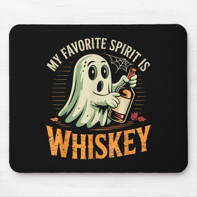 Mousepad Espírito favorito é fantasia engraçada de fantasma (Frente)