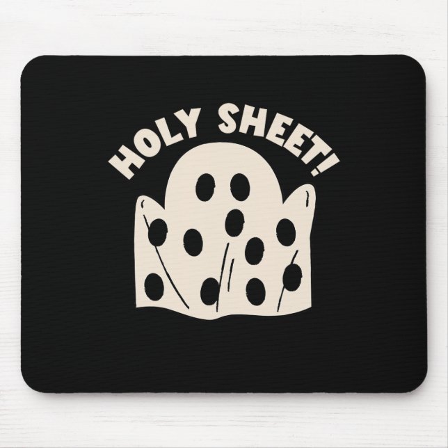 Mousepad Espírito Santo do Dia de as Bruxas engraçado (Frente)