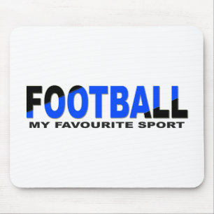 Mousepad ESPORTE DE FUTEBOL Mínimo Engraçado Negro
