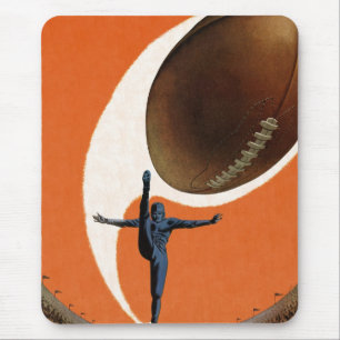 Mousepad Esportes Antigos, Jogador de Futebol Americano Chu