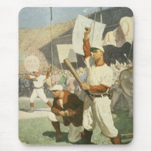 Mousepad Esportes Antigos, Jogadores de Beisebol em uma Par