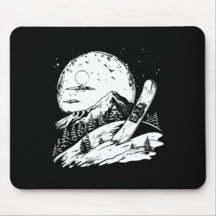 Mousepad Esportes ao ar livre com gráficos de snowboard