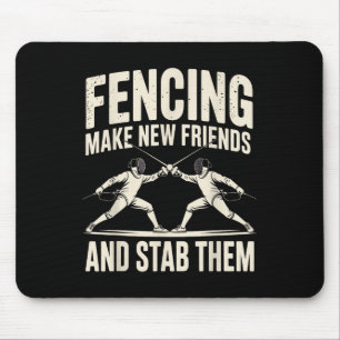 Mousepad Esportes De Esgrima Novidade Para Homens Esgrimem