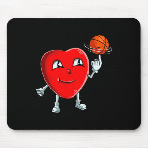 Mousepad Esportes Fofos de Dia de os namorados Jogador de B