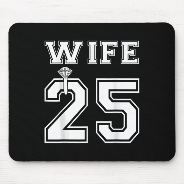 Mousepad Esposa 2025 Marido Casamento Festa Noivado Lua de  (Frente)