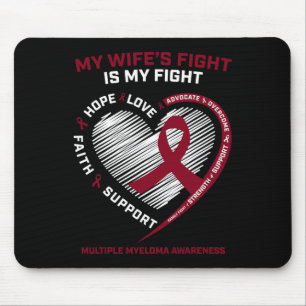 Mousepad Esposa Cancer de Sangue Minha Esposa Luta Contra M