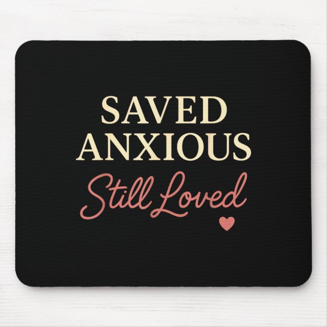 Mousepad Esposa Cristã Ansiedade Fé Saúde Mental Graça J (Frente)