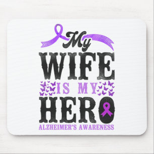 Mousepad Esposa de apoio à conscientização sobre demência d