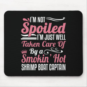 Mousepad Esposa De Capitão De Barco De Camarão - Cuidada De