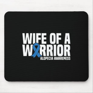 Mousepad Esposa de guerreiro Alopecia Azul