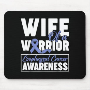 Mousepad Esposa de um Guerreiro Conscientização do Câncer d
