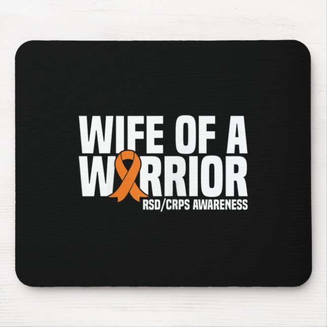 Mousepad Esposa De Um Guerreiro Laranja Frisa Consciência (Frente)
